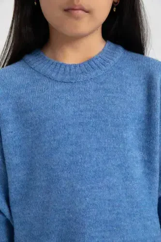 Girls' Standard Fit Crewneck Sweater C6908A824AU - 5