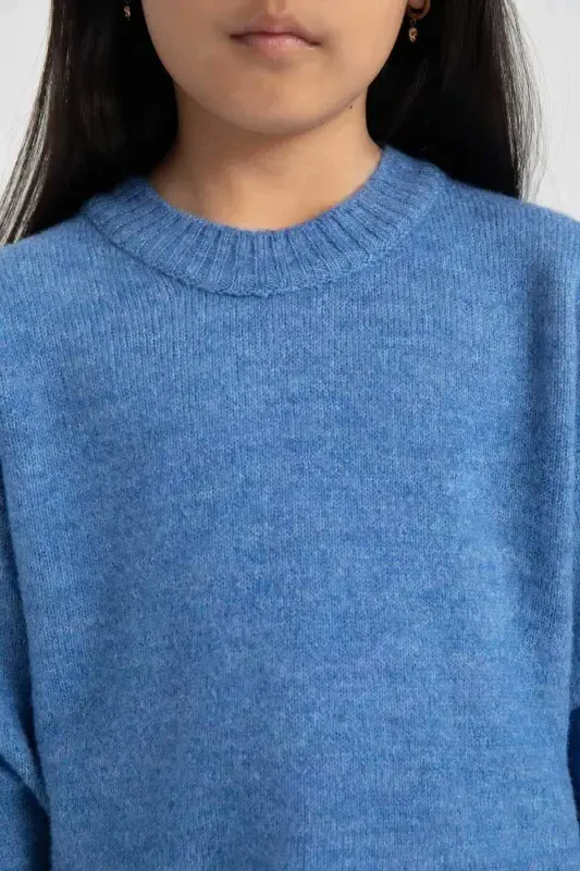 Girls' Standard Fit Crewneck Sweater C6908A824AU - 5