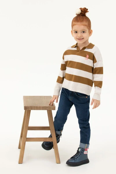 Girls Stone Cardigan 50276994-VR049 - U.S. POLO ASSN.