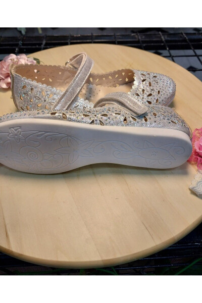 Girls' Stone-Embellished Ballerinas - 2