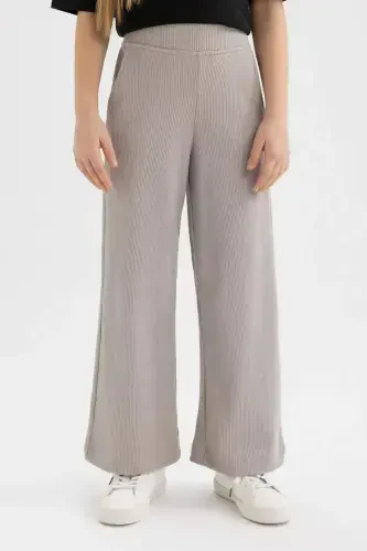 Girls Straight Fit Waffle Pants C4596A824SM - 4