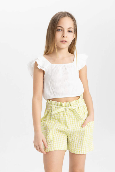 Girls' Strappy Blouse Ecru - 4