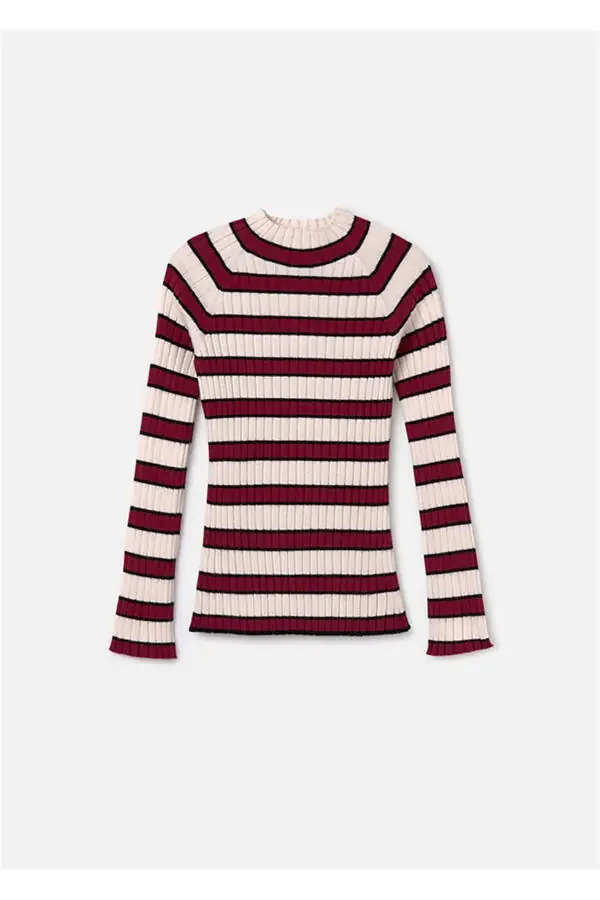 Girls Striped Fisherman's Sweater 7001 - 2