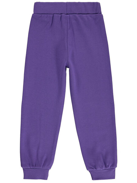 Girls Sweatpants for Kids 2-5 Years Old Purple Light - 2