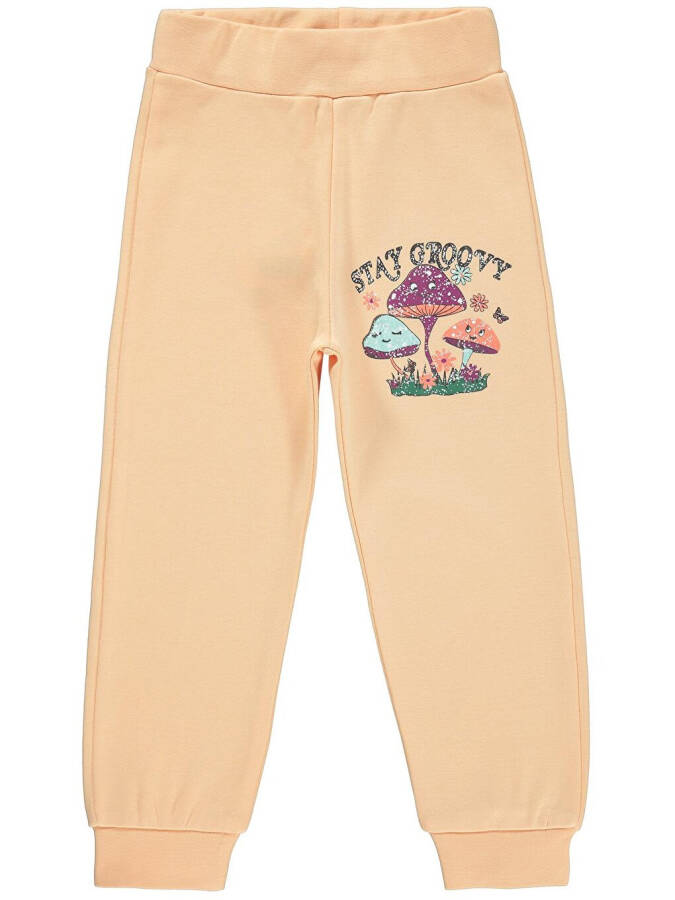 Girls Sweatpants for Kids 2-5 Years Old Soft Peach - 3