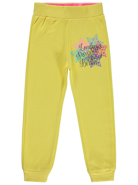 Girls Sweatpants for Kids 2-5 Years Old Yellow - 3