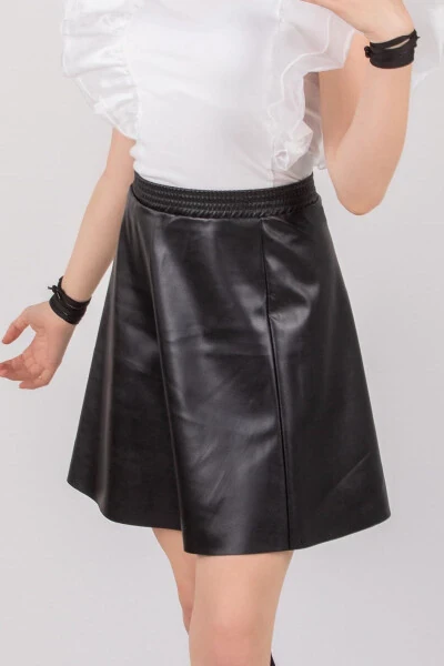 Girls Synthetic Leather Skirt - MOR TIRTIL