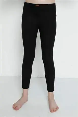 Girls Thermal Leggings Black Inner Thermal Fleece Warm Winter Base Layer - 3