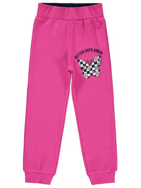 Girls Tracksuit Bottoms 2-5 Years Bright Pink - 3