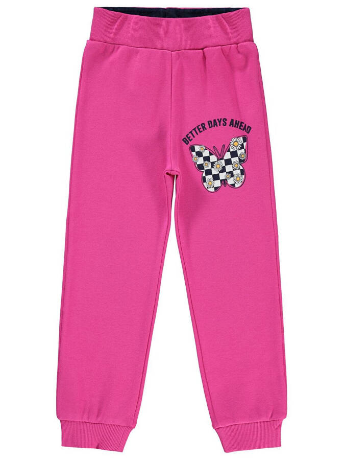 Girls Tracksuit Bottoms 2-5 Years Bright Pink - 3