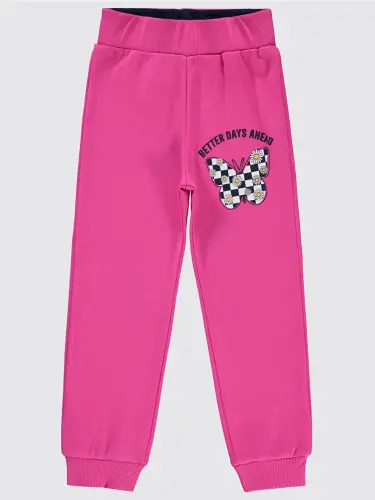 Girls Tracksuit Bottoms 2-5 Years Old Light Pink-Pink - 1