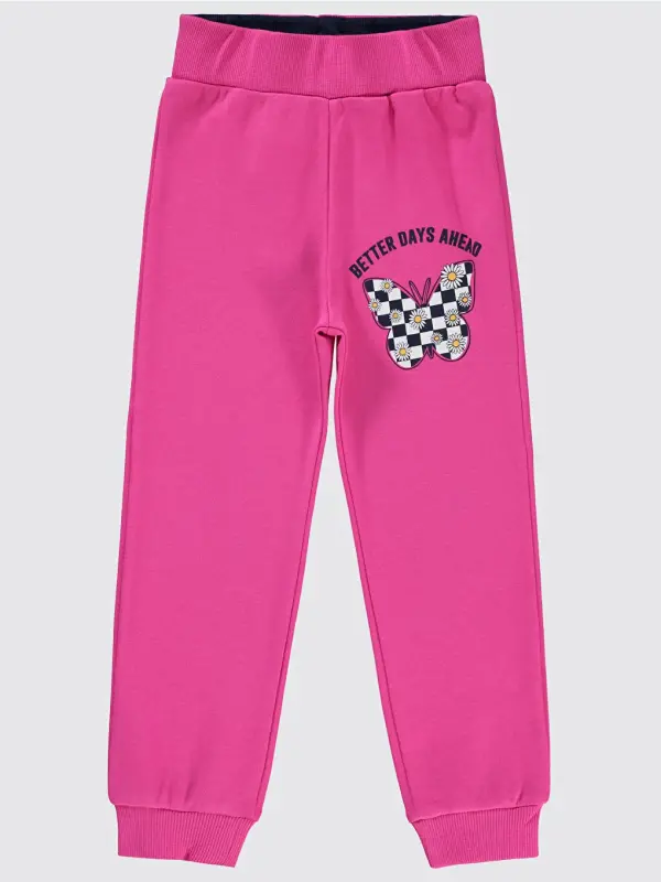 Girls Tracksuit Bottoms 2-5 Years Old Light Pink-Pink - 1