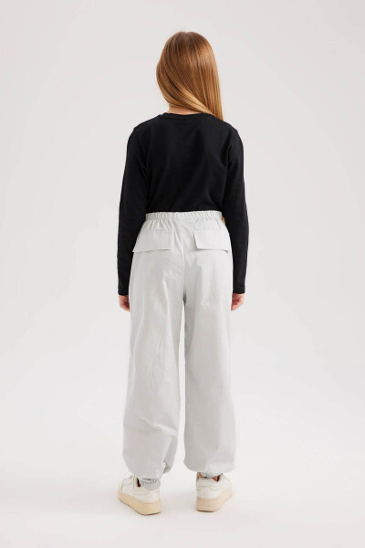 Girls' Trousers Light Grey B1115a8/gr184 - 4