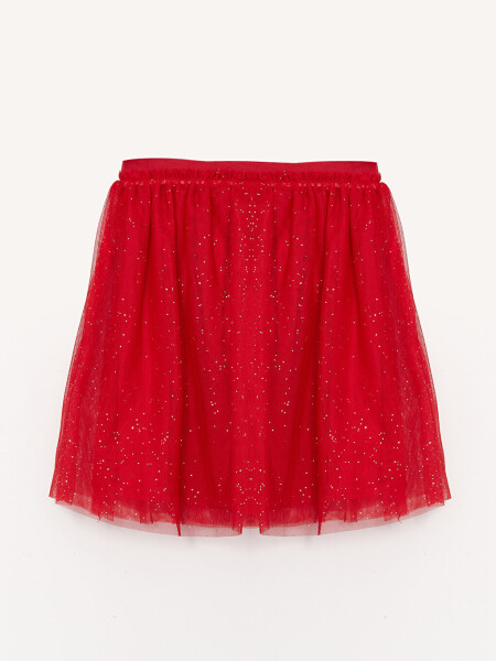 Girls Tulle Skirt with Elastic Waistband - 4