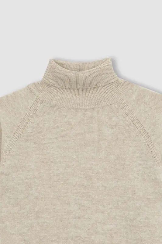 Girls Turtleneck Sweater R1953a623wn - Beige-BG588 - 8