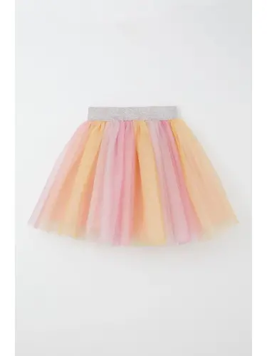 Girl's Tutu Skirt Colorful Tulle Mixed Color (Age 10-12)-Mixed - 4