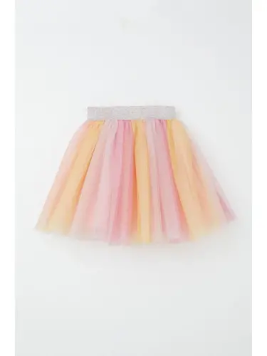 Girl's Tutu Skirt Colorful Tulle Mixed Color (Age 10-12)-Mixed - 5