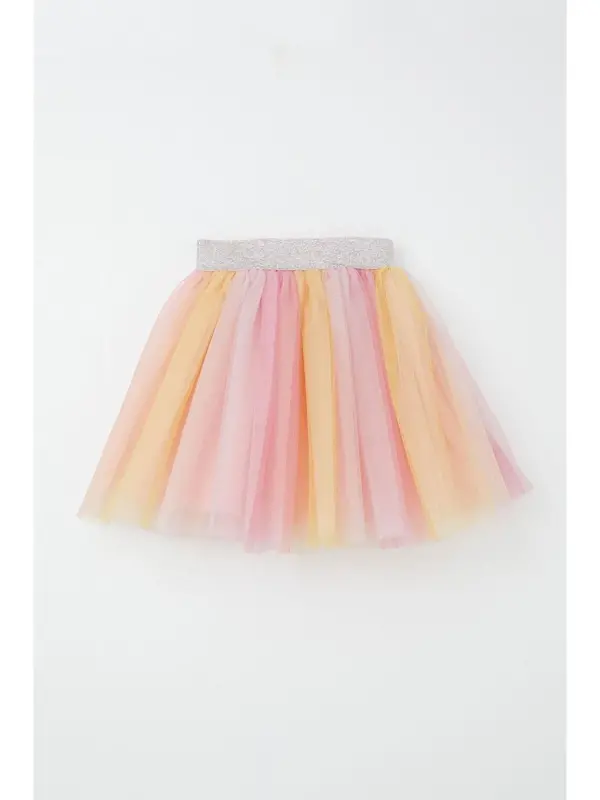 Girl's Tutu Skirt Colorful Tulle Mixed Color (Age 10-12)-Mixed - 5
