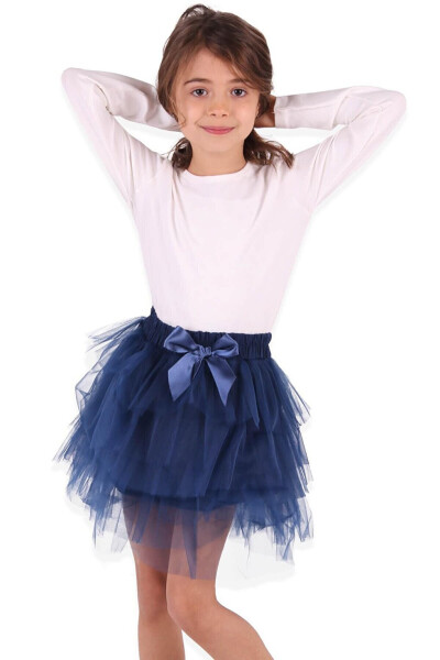 Girls Tutu Skirt Navy (11-12 Years) - 8