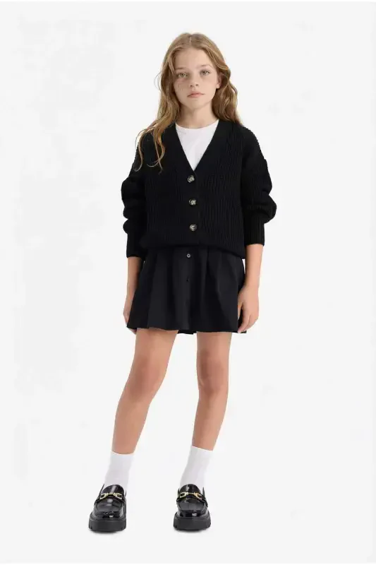 Girls V-Neck Cardigan A2298a823wn - 2