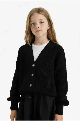 Girls V-Neck Cardigan A2298a823wn - 3