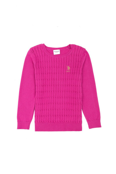 Girls Violet Basic Sweater 50269034-VR037 - 1