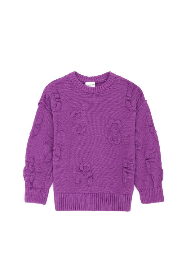 Girls' Violet Sweater 50271870-VR037 - 4