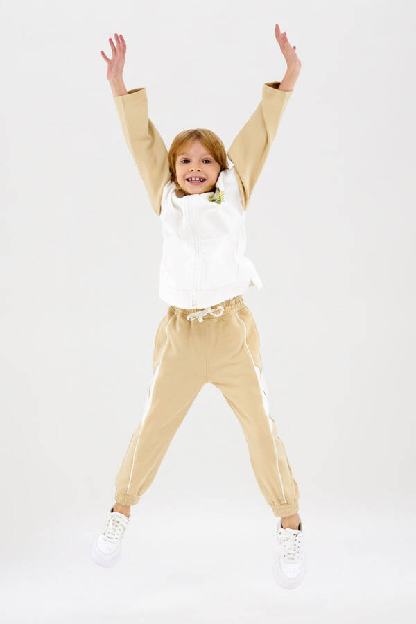 Girl's White Hooded Sweatshirt - 3