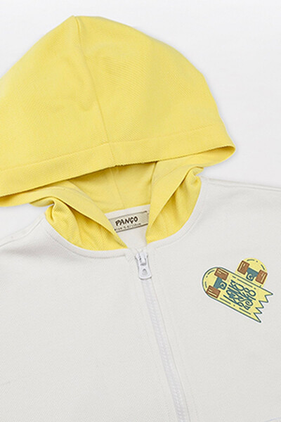 Girl's White Hooded Sweatshirt - 6