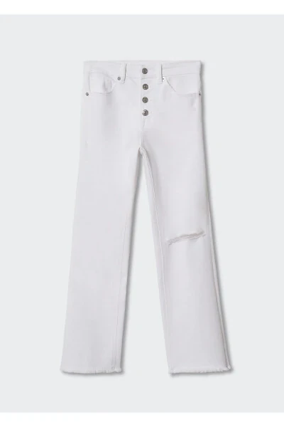 Girl's White Pants - 2
