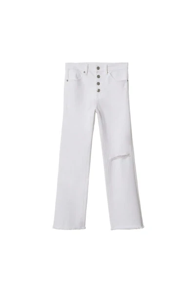Girl's White Pants - 3