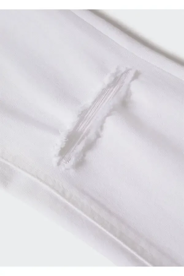 Girl's White Pants - 8