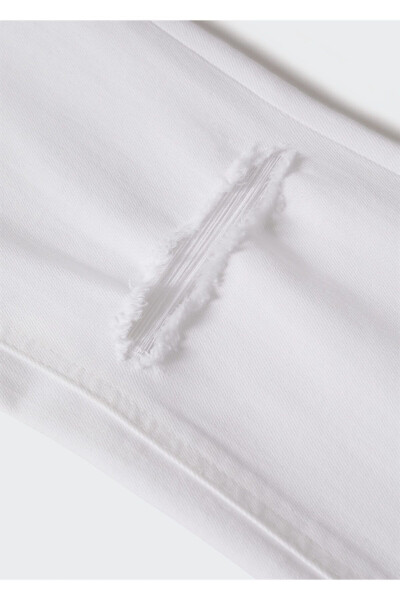 Girl's White Pants - 8