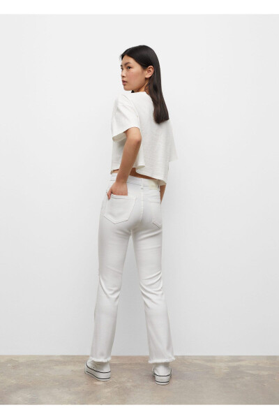Girl's White Pants - 10
