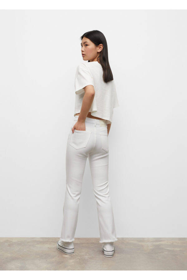 Girl's White Pants - 10