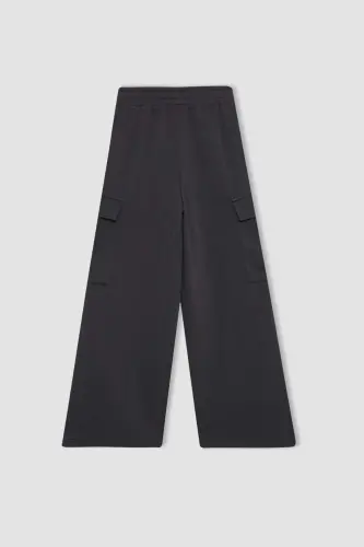 Girls Wide Leg Cargo Jogger Pants B6402a824sp - 3