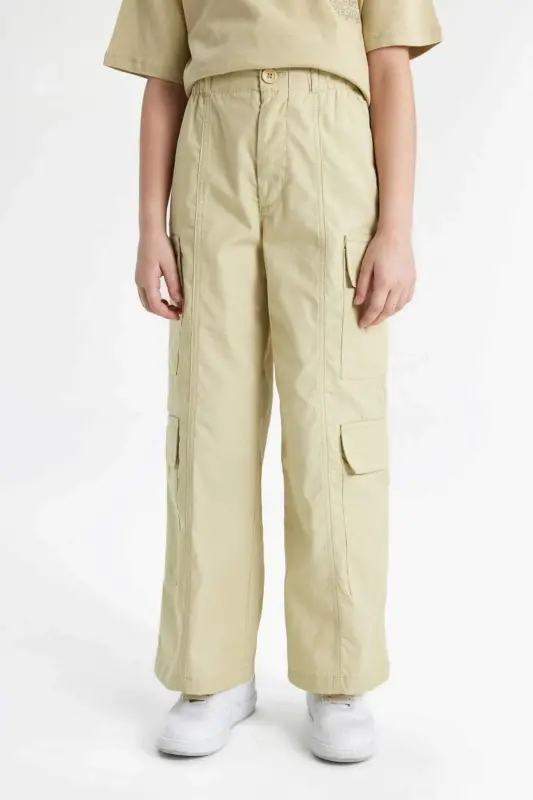 Girls' Wide Leg Cargo Wide Leg Cotton Trousers C1644a824sp - 6