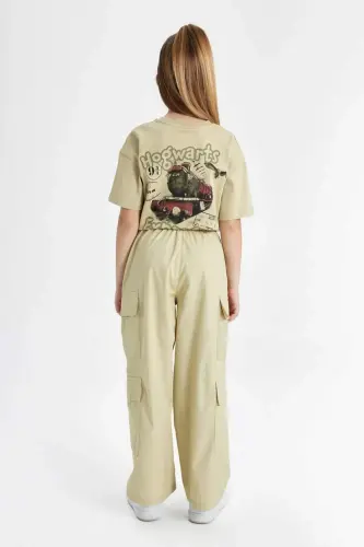 Girls' Wide Leg Cargo Wide Leg Cotton Trousers C1644a824sp - 8