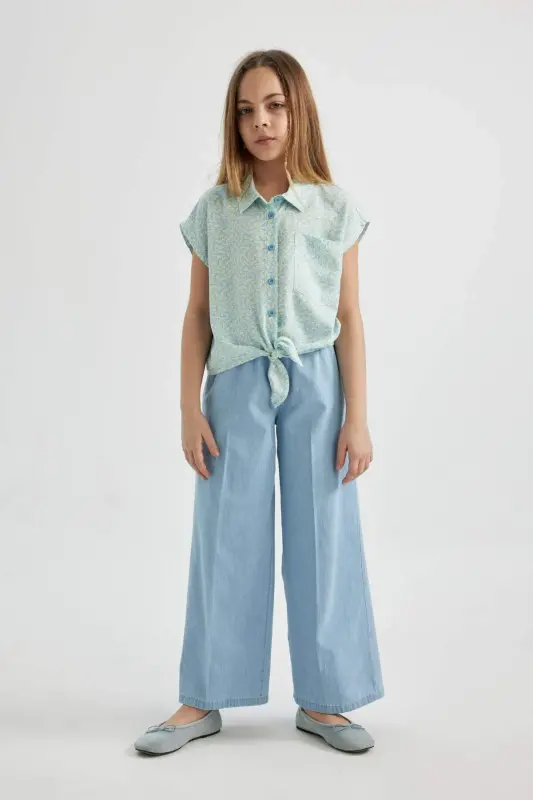 Girls Wide Leg Jeans B4951A824SM - 2