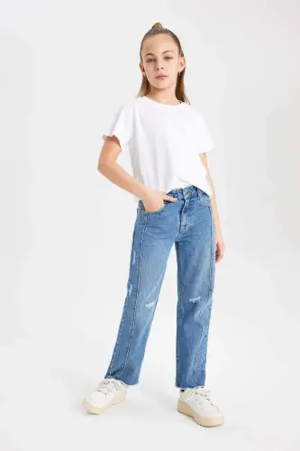 Girls Wide Leg Jeans C2238a824sm - 1