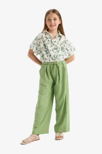 Girls' Wide Leg Pants C0273A824SM - 1