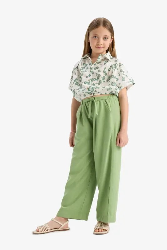 Girls' Wide Leg Pants C0273A824SM - 2