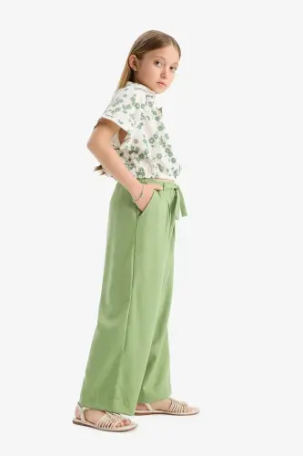 Girls' Wide Leg Pants C0273A824SM - 3