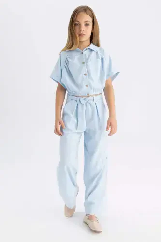 Girls Wide Leg Trousers C0273A824SM - DEFACTO (1)