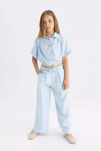 Girls Wide Leg Trousers C0273A824SM - 3