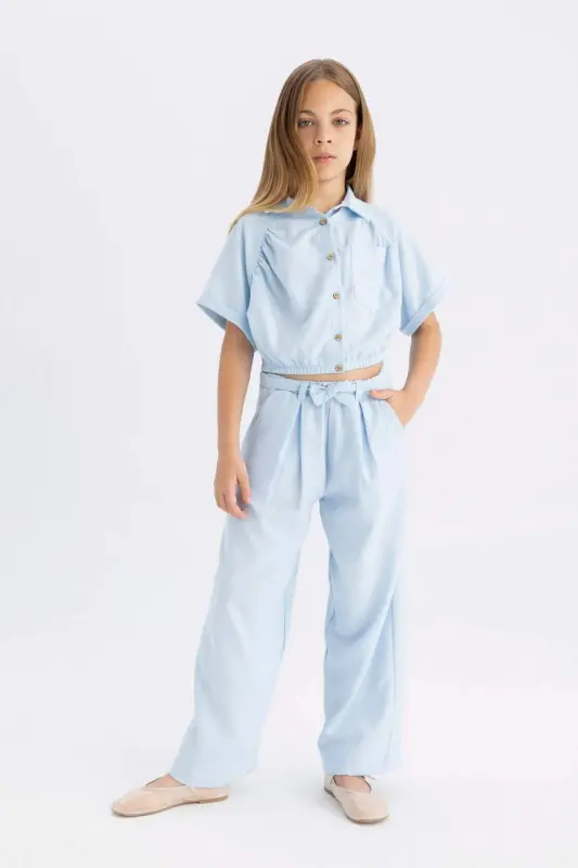Girls Wide Leg Trousers C0273A824SM - DEFACTO