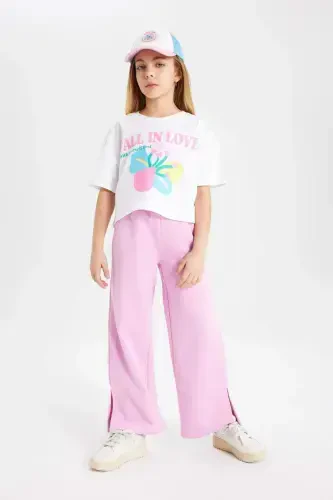 Girls Wide Leg Wide Slit Pants C0310a824sm - 3