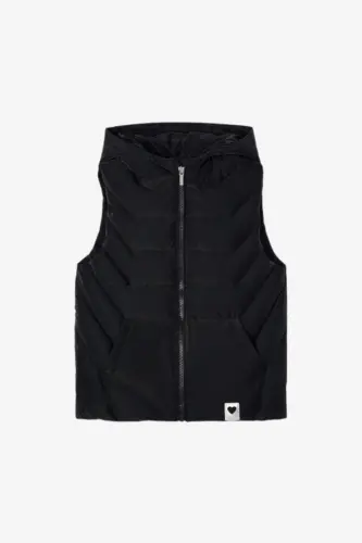 Girls Winter Padded Vest (Black) 