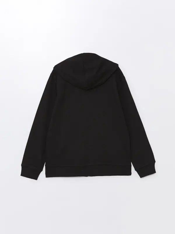 Girls' zippered hoodie sweatshirt. - 2