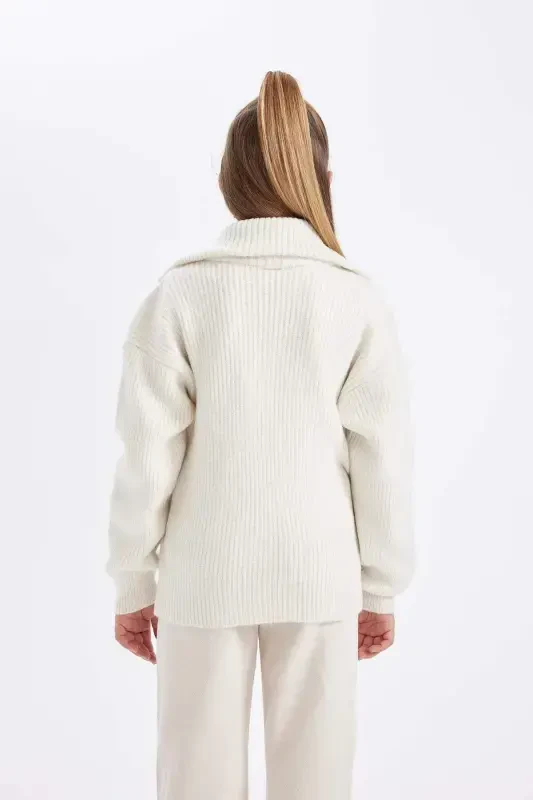 Girls' Zippered School Cardigan C6924A824AU - 7